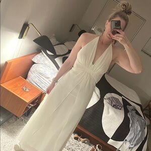 90’s Jessica McClintock Bridal wedding dress gown halter 10 6 bride